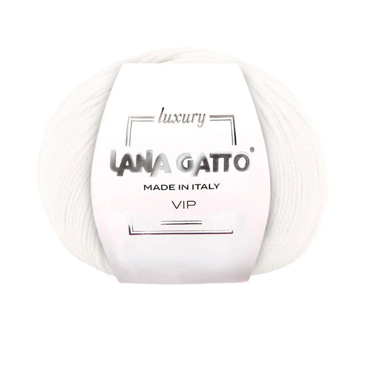 Ball of Extrafine Merino Wool and Cashmere, Lana Gatto Vip Line - Neutral Shades